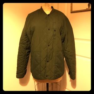 Men green jacket